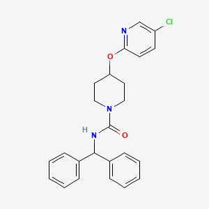 N-benzhydryl-4-((5-chloropyridin-2-yl)oxy)piperidine-1-carboxamide