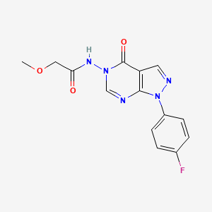 N-(1-(4-fluorophenyl)-4-oxo-1H-pyrazolo[3,4-d]pyrimidin-5(4H)-yl)-2-methoxyacetamide