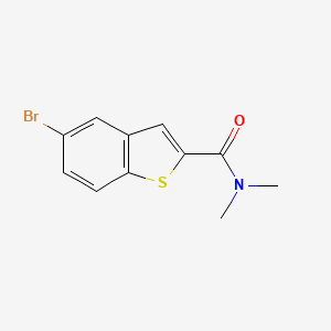 molecular formula C11H10BrNOS B2855608 5-溴-N,N-二甲基-1-苯并噻吩-2-甲酰胺 CAS No. 439107-96-7