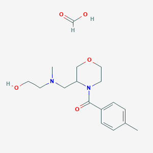 (3-(((2-Hydroxyethyl)(methyl)amino)methyl)morpholino)(p-tolyl)methanone formate
