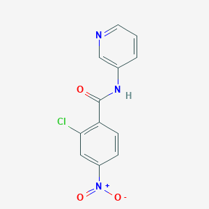 molecular formula C12H8ClN3O3 B2855618 2-chloro-4-nitro-N-pyridin-3-ylbenzamide CAS No. 19142-73-5