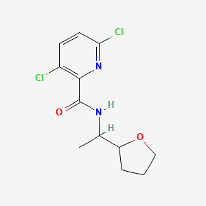 molecular formula C12H14Cl2N2O2 B2855639 3,6-dichloro-N-[1-(oxolan-2-yl)ethyl]pyridine-2-carboxamide CAS No. 1153440-28-8