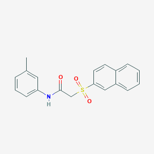 N-(3-methylphenyl)-2-(2-naphthylsulfonyl)acetamide