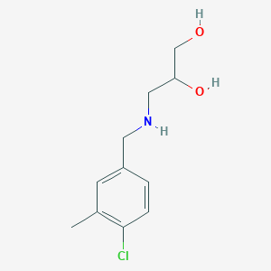 3-{[(4-Chloro-3-methylphenyl)methyl]amino}propane-1,2-diol