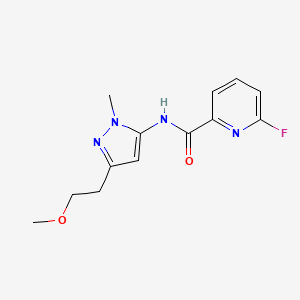 6-fluoro-N-[3-(2-methoxyethyl)-1-methyl-1H-pyrazol-5-yl]pyridine-2-carboxamide