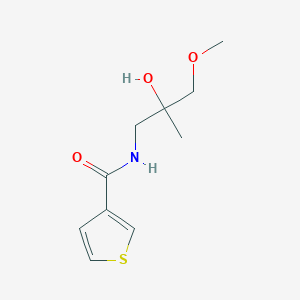 molecular formula C10H15NO3S B2855665 N-(2-hydroxy-3-methoxy-2-methylpropyl)thiophene-3-carboxamide CAS No. 1334368-84-1