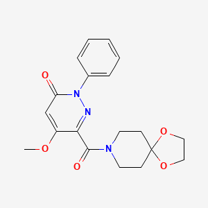 6-(1,4-Dioxa-8-azaspiro[4.5]decane-8-carbonyl)-5-methoxy-2-phenylpyridazin-3-one
