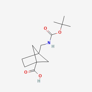 4-(((Tert-butoxycarbonyl)amino)methyl)bicyclo[2.1.1]hexane-1-carboxylic acid