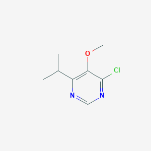 molecular formula C8H11ClN2O B2855687 4-Chloro-6-isopropyl-5-methoxypyrimidine CAS No. 1505871-96-4