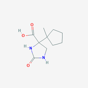 molecular formula C10H16N2O3 B2855705 4-(1-Methylcyclopentyl)-2-oxoimidazolidine-4-carboxylic acid CAS No. 2248378-34-7