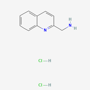 molecular formula C10H12Cl2N2 B2855709 Quinolin-2-ylmethanamine dihydrochloride CAS No. 18004-62-1; 5760-20-3