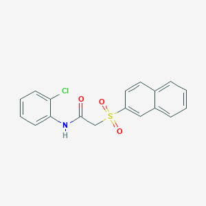 N-(2-chlorophenyl)-2-(2-naphthylsulfonyl)acetamide