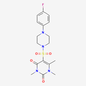5-[4-(4-Fluorophenyl)piperazin-1-yl]sulfonyl-1,3,6-trimethylpyrimidine-2,4-dione