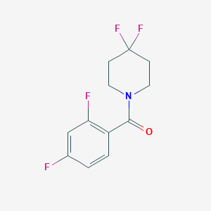 molecular formula C12H11F4NO B2855726 (2,4-Difluorophenyl)-(4,4-difluoropiperidin-1-yl)methanone CAS No. 2327240-70-8