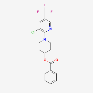 1-[3-Chloro-5-(trifluoromethyl)-2-pyridinyl]-4-piperidinyl benzenecarboxylate