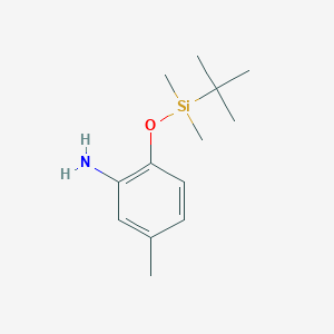 molecular formula C13H23NOSi B2855746 2-(叔丁基二甲基硅氧基)-5-甲基苯胺 CAS No. 1841435-42-4