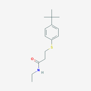 3-[(4-tert-butylphenyl)sulfanyl]-N-ethylpropanamide