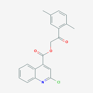 molecular formula C20H16ClNO3 B2855761 [2-(2,5-Dimethylphenyl)-2-oxoethyl] 2-chloroquinoline-4-carboxylate CAS No. 352672-98-1