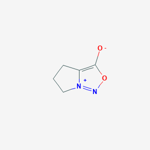 molecular formula C5H6N2O2 B2855774 5,6-Dihydro-4H-pyrrolo[1,2-c][1,2,3]oxadiazol-7-ium-3-olate CAS No. 86477-05-6