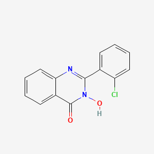 molecular formula C14H9ClN2O2 B2855776 2-(2-chlorophenyl)-3-hydroxy-4(3H)-quinazolinone CAS No. 90520-09-5