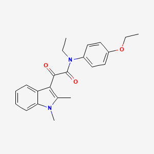 2-(1,2-dimethyl-1H-indol-3-yl)-N-(4-ethoxyphenyl)-N-ethyl-2-oxoacetamide