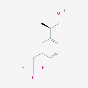 molecular formula C11H13F3O B2855796 (2R)-2-[3-(2,2,2-Trifluoroethyl)phenyl]propan-1-ol CAS No. 2248172-03-2