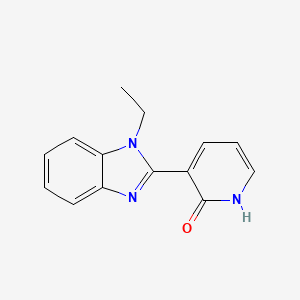 molecular formula C14H13N3O B2855807 3-(1-乙基-1H-1,3-苯并咪唑-2-基)-2(1H)-吡啶酮 CAS No. 861211-99-6