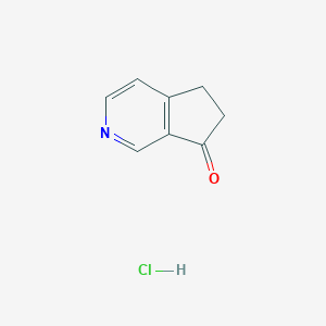 molecular formula C8H8ClNO B2855826 5H-环戊[c]吡啶-7(6H)-酮盐酸盐 CAS No. 1303968-42-4
