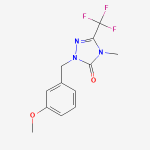 1-(3-methoxybenzyl)-4-methyl-3-(trifluoromethyl)-1H-1,2,4-triazol-5(4H)-one