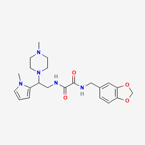 N-[(2H-1,3-benzodioxol-5-yl)methyl]-N'-[2-(1-methyl-1H-pyrrol-2-yl)-2-(4-methylpiperazin-1-yl)ethyl]ethanediamide