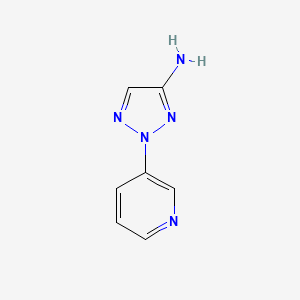 molecular formula C7H7N5 B2855839 2-吡啶-3-基三唑-4-胺 CAS No. 1700059-56-8