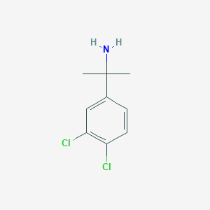 molecular formula C9H11Cl2N B2855844 2-(3,4-Dichlorophenyl)propan-2-amine CAS No. 91896-84-3
