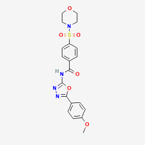 N-(5-(4-methoxyphenyl)-1,3,4-oxadiazol-2-yl)-4-(morpholinosulfonyl)benzamide