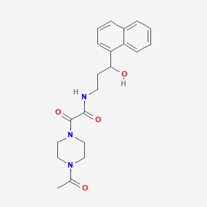 2-(4-ACETYLPIPERAZIN-1-YL)-N-[3-HYDROXY-3-(NAPHTHALEN-1-YL)PROPYL]-2-OXOACETAMIDE