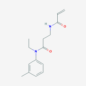 molecular formula C15H20N2O2 B2855903 N-Ethyl-N-(3-methylphenyl)-3-(prop-2-enoylamino)propanamide CAS No. 2201767-86-2