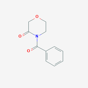 molecular formula C11H11NO3 B2855906 4-Benzoylmorpholin-3-one CAS No. 61883-62-3