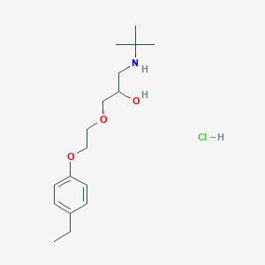 TERT-BUTYL({3-[2-(4-ETHYLPHENOXY)ETHOXY]-2-HYDROXYPROPYL})AMINE HYDROCHLORIDE