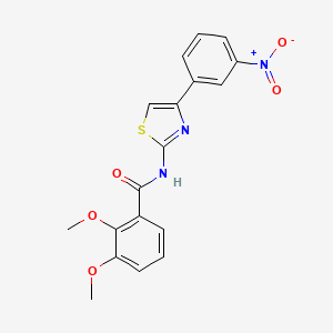 molecular formula C18H15N3O5S B2855917 2,3-二甲氧基-N-[4-(3-硝基苯基)-1,3-噻唑-2-基]苯甲酰胺 CAS No. 896010-75-6