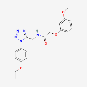 N-((1-(4-ethoxyphenyl)-1H-tetrazol-5-yl)methyl)-2-(3-methoxyphenoxy)acetamide