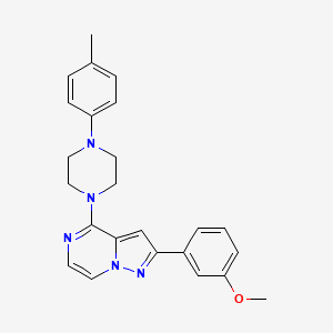 2-(3-Methoxyphenyl)-4-[4-(4-methylphenyl)piperazin-1-yl]pyrazolo[1,5-a]pyrazine