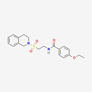 4-ethoxy-N-[2-(1,2,3,4-tetrahydroisoquinoline-2-sulfonyl)ethyl]benzamide