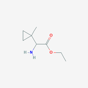 molecular formula C8H15NO2 B2855928 Ethyl 2-amino-2-(1-methylcyclopropyl)acetate CAS No. 2248266-87-5