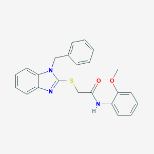 2-[(1-benzyl-1H-benzimidazol-2-yl)thio]-N-(2-methoxyphenyl)acetamide