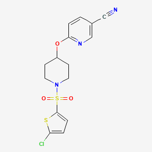 6-((1-((5-Chlorothiophen-2-yl)sulfonyl)piperidin-4-yl)oxy)nicotinonitrile