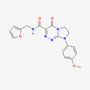 N-(furan-2-ylmethyl)-8-(4-methoxyphenyl)-4-oxo-4,6,7,8-tetrahydroimidazo[2,1-c][1,2,4]triazine-3-carboxamide
