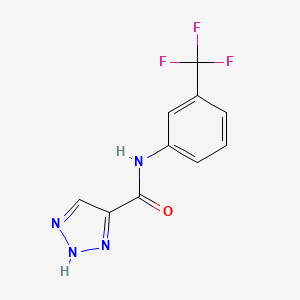 N-(3-(trifluoromethyl)phenyl)-1H-1,2,3-triazole-5-carboxamide
