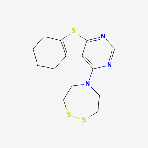 3-(1,2,5-Dithiazepan-5-yl)-8-thia-4,6-diazatricyclo[7.4.0.0^{2,7}]trideca-1(9),2(7),3,5-tetraene