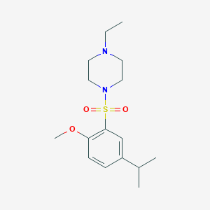 1-Ethyl-4-(2-methoxy-5-propan-2-ylphenyl)sulfonylpiperazine