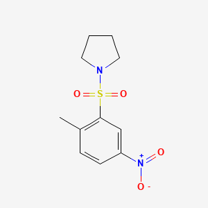 1-[(2-Methyl-5-nitrobenzene)sulfonyl]pyrrolidine