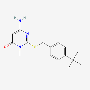 molecular formula C16H21N3OS B2856005 N-甲基氨基嘧啶酮 9 CAS No. 1356834-62-2